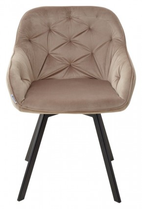Стул GALE 360 град. поворот. BLUVEL-40 BEIGE, велюр/ черный каркас, М-City в Ревде - revda.ok-mebel.com | фото 6