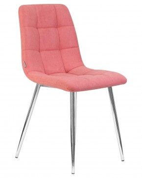 Стул обеденный DOBRIN ALEX, хром ножки, розовая ткань (UF860-05B) в Ревде - revda.ok-mebel.com | фото 2