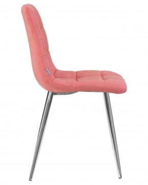 Стул обеденный DOBRIN ALEX, хром ножки, розовая ткань (UF860-05B) в Ревде - revda.ok-mebel.com | фото 3
