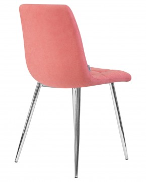 Стул обеденный DOBRIN ALEX, хром ножки, розовая ткань (UF860-05B) в Ревде - revda.ok-mebel.com | фото 4