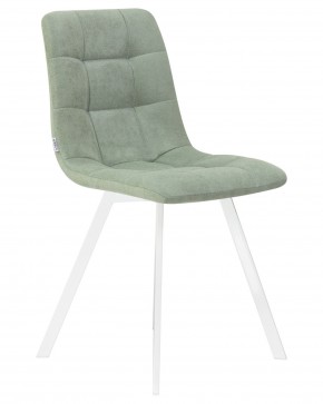 Стул обеденный DOBRIN ALEX SQUARE, белые ножки, мята ткань (UF860-11B) в Ревде - revda.ok-mebel.com | фото 2