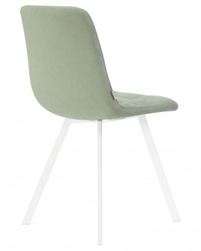 Стул обеденный DOBRIN ALEX SQUARE, белые ножки, мята ткань (UF860-11B) в Ревде - revda.ok-mebel.com | фото 4