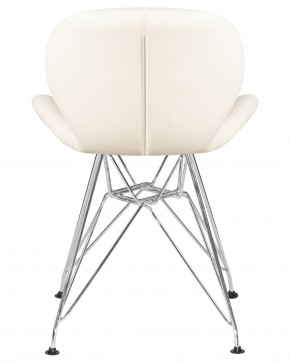 Стул обеденный DOBRIN BUTTERFLY CHROME, ножки хром, цвет кремовый в Ревде - revda.ok-mebel.com | фото 5