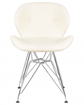 Стул обеденный DOBRIN BUTTERFLY CHROME, ножки хром, цвет кремовый в Ревде - revda.ok-mebel.com | фото 6