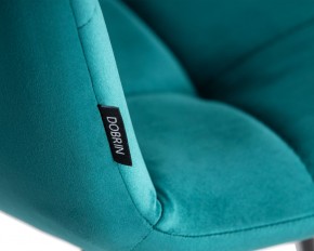 Стул обеденный DOBRIN CHILLY, Морской волны Holland 56, основание черное в Ревде - revda.ok-mebel.com | фото 9