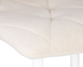 Стул обеденный DOBRIN CHILLY ROMBO, Бежевый Simple 44, основание белое в Ревде - revda.ok-mebel.com | фото 7
