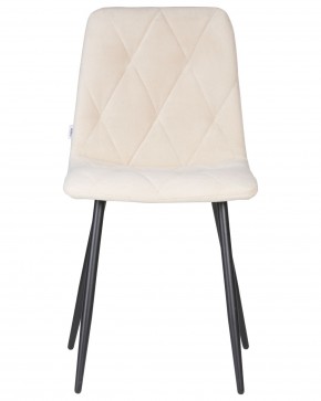 Стул обеденный DOBRIN CHILLY ROMBO, Бежевый Simple 44, основание черный в Ревде - revda.ok-mebel.com | фото 6