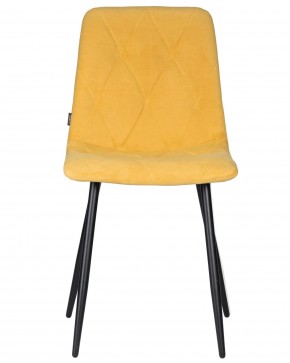 Стул обеденный DOBRIN CHILLY ROMBO, Горчичный Simple 15, основание черное в Ревде - revda.ok-mebel.com | фото 6