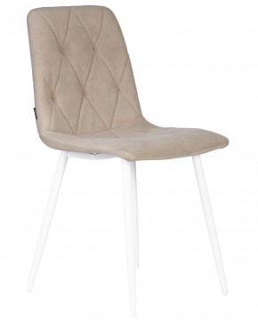 Стул обеденный DOBRIN CHILLY ROMBO, Капучино Simple 05, основание белый в Ревде - revda.ok-mebel.com | фото 2