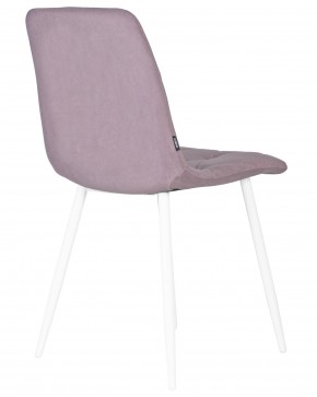 Стул обеденный DOBRIN CHILLY ROMBO, Лавандовый Simple 48, основание белый в Ревде - revda.ok-mebel.com | фото 4
