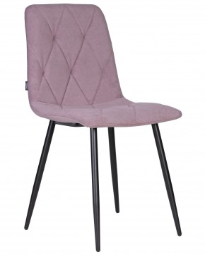 Стул обеденный DOBRIN CHILLY ROMBO, Лавандовый Simple 48, основание черное в Ревде - revda.ok-mebel.com | фото
