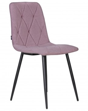 Стул обеденный DOBRIN CHILLY ROMBO, Лавандовый Simple 48, основание черное в Ревде - revda.ok-mebel.com | фото 2