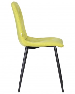 Стул обеденный DOBRIN CHILLY ROMBO, Лайм Simple 14, основание черное в Ревде - revda.ok-mebel.com | фото 3