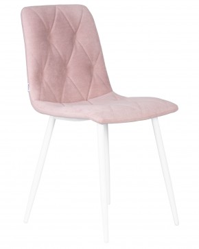 Стул обеденный DOBRIN CHILLY ROMBO, Розовый Simple 03, основание белый в Ревде - revda.ok-mebel.com | фото 2