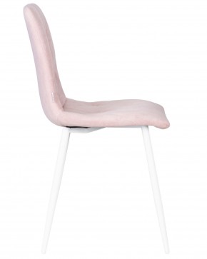 Стул обеденный DOBRIN CHILLY ROMBO, Розовый Simple 03, основание белый в Ревде - revda.ok-mebel.com | фото 3
