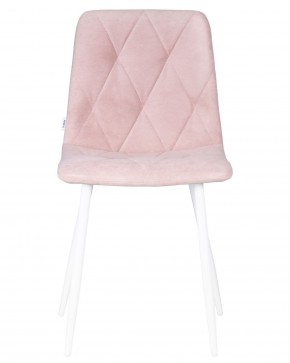 Стул обеденный DOBRIN CHILLY ROMBO, Розовый Simple 03, основание белый в Ревде - revda.ok-mebel.com | фото 6