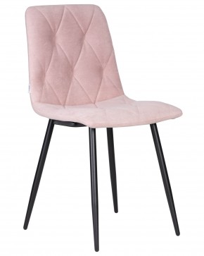 Стул обеденный DOBRIN CHILLY ROMBO, Розовый Simple 03, основание черное в Ревде - revda.ok-mebel.com | фото