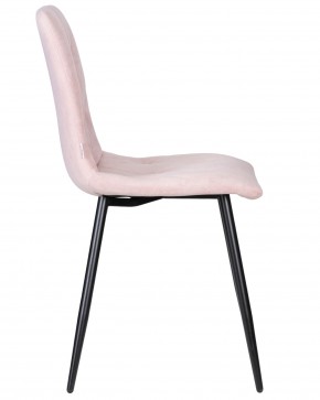 Стул обеденный DOBRIN CHILLY ROMBO, Розовый Simple 03, основание черное в Ревде - revda.ok-mebel.com | фото 3