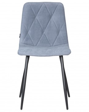 Стул обеденный DOBRIN CHILLY ROMBO, Серо-голубой Simple 26, основание черное в Ревде - revda.ok-mebel.com | фото 6
