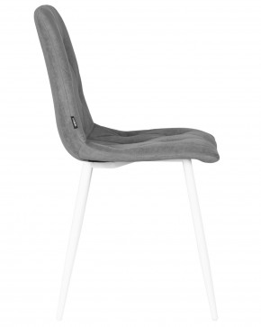 Стул обеденный DOBRIN CHILLY ROMBO, Серый Simple 33, основание белый в Ревде - revda.ok-mebel.com | фото 3