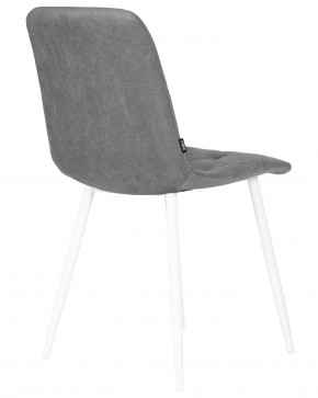 Стул обеденный DOBRIN CHILLY ROMBO, Серый Simple 33, основание белый в Ревде - revda.ok-mebel.com | фото 4