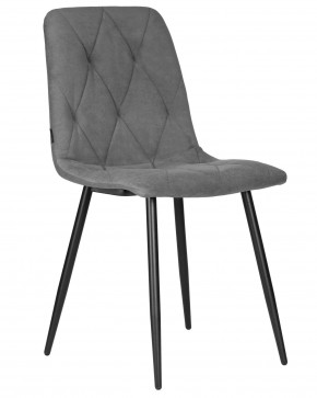 Стул обеденный DOBRIN CHILLY ROMBO, Серый Simple 33, основание черное в Ревде - revda.ok-mebel.com | фото