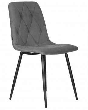 Стул обеденный DOBRIN CHILLY ROMBO, Серый Simple 33, основание черное в Ревде - revda.ok-mebel.com | фото 2