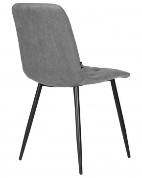 Стул обеденный DOBRIN CHILLY ROMBO, Серый Simple 33, основание черное в Ревде - revda.ok-mebel.com | фото 4
