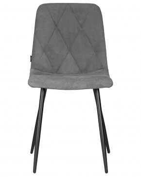 Стул обеденный DOBRIN CHILLY ROMBO, Серый Simple 33, основание черное в Ревде - revda.ok-mebel.com | фото 6