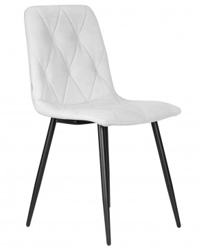 Стул обеденный DOBRIN CHILLY ROMBO, Светло-серый Simple 29, основание черный в Ревде - revda.ok-mebel.com | фото 2