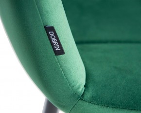 Стул обеденный DOBRIN CHILLY, Темно-зеленый Holland 30, основание черное в Ревде - revda.ok-mebel.com | фото 10