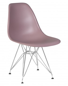Стул обеденный DOBRIN DSR, ножки хром, цвет сиреневый (P-04) в Ревде - revda.ok-mebel.com | фото 3