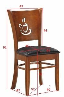 Стул обеденный DOBRIN JERRY, шоколад, чёрный в Ревде - revda.ok-mebel.com | фото 11