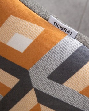 Стул обеденный DOBRIN MARKUS, ЭМАЛЬ ЧЕРНЫЙ МУАР ткань Candy Graphite+Escada Ochre в Ревде - revda.ok-mebel.com | фото 10