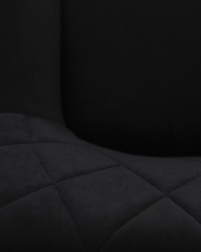 Стул обеденный DOBRIN ROBY, ЭМАЛЬ ЧЕРНЫЙ МУАР велюр Catania Black в Ревде - revda.ok-mebel.com | фото 3