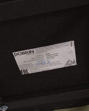 Стул обеденный DOBRIN ROBY, ЭМАЛЬ ЧЕРНЫЙ МУАР велюр Catania Forest в Ревде - revda.ok-mebel.com | фото 12