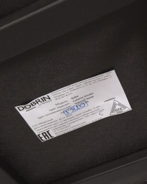 Стул обеденный DOBRIN ROBY, ЭМАЛЬ ЧЕРНЫЙ МУАР велюр Catania Smoke в Ревде - revda.ok-mebel.com | фото 13