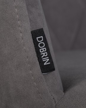Стул обеденный DOBRIN ROBY, ЭМАЛЬ ЧЕРНЫЙ МУАР велюр Catania Stone в Ревде - revda.ok-mebel.com | фото 7