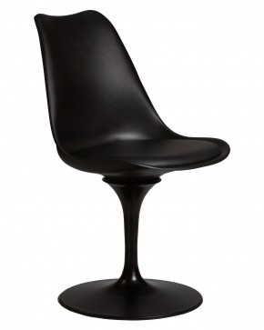 Стул обеденный DOBRIN TULIP, черное основание, цвет черный (B-03) в Ревде - revda.ok-mebel.com | фото 2