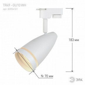 Светильник на штанге Эра  TR49 - GU10 WH в Ревде - revda.ok-mebel.com | фото 4