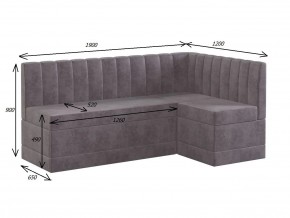 ТОМЕНТО Кухонный уголок со спальным местом (велюр 2 кат) в Ревде - revda.ok-mebel.com | фото 2