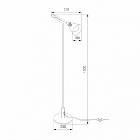 Торшер Eurosvet Enigma 01187/1 черный в Ревде - revda.ok-mebel.com | фото 4