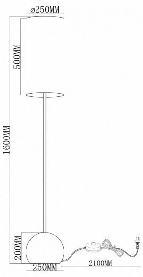 Торшер Moderli Flint V11590-1F в Ревде - revda.ok-mebel.com | фото 2