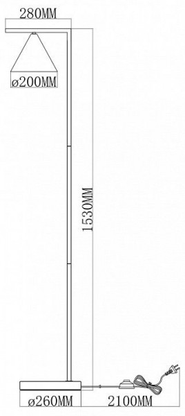 Торшер Moderli Omaha V11592-1F в Ревде - revda.ok-mebel.com | фото 6