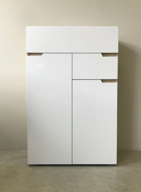 ТРИО Спальный гарнитур (модульный) сонома/белый в Ревде - revda.ok-mebel.com | фото 9