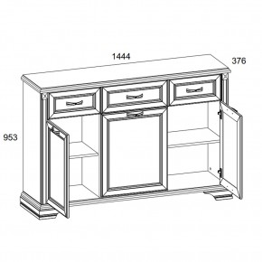 Тумба 3D3S, MONAKO, цвет Сосна винтаж/дуб анкона в Ревде - revda.ok-mebel.com | фото 2