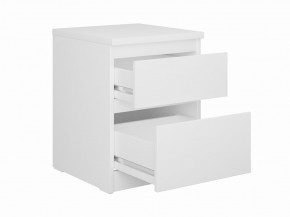 Тумба КАСТОР малая с двумя ящиками, цвет белый в Ревде - revda.ok-mebel.com | фото 2