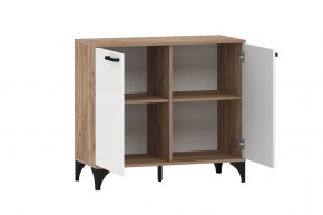 Тумба НМ 013.78 "Марсель" (Меренга/Дуб Крафт Табачный) в Ревде - revda.ok-mebel.com | фото 2