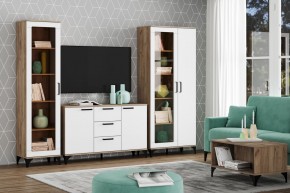 Тумба НМ 013.79 "Марсель" (Меренга/Дуб Крафт Табачный) в Ревде - revda.ok-mebel.com | фото 3