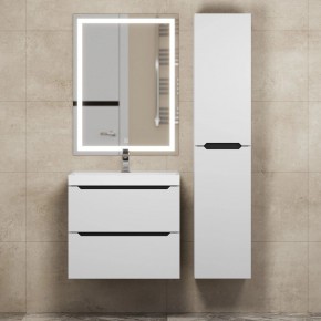 Тумба под раковину Uperwood Tanos 60 см, подвесная, белая/графит в Ревде - revda.ok-mebel.com | фото 13